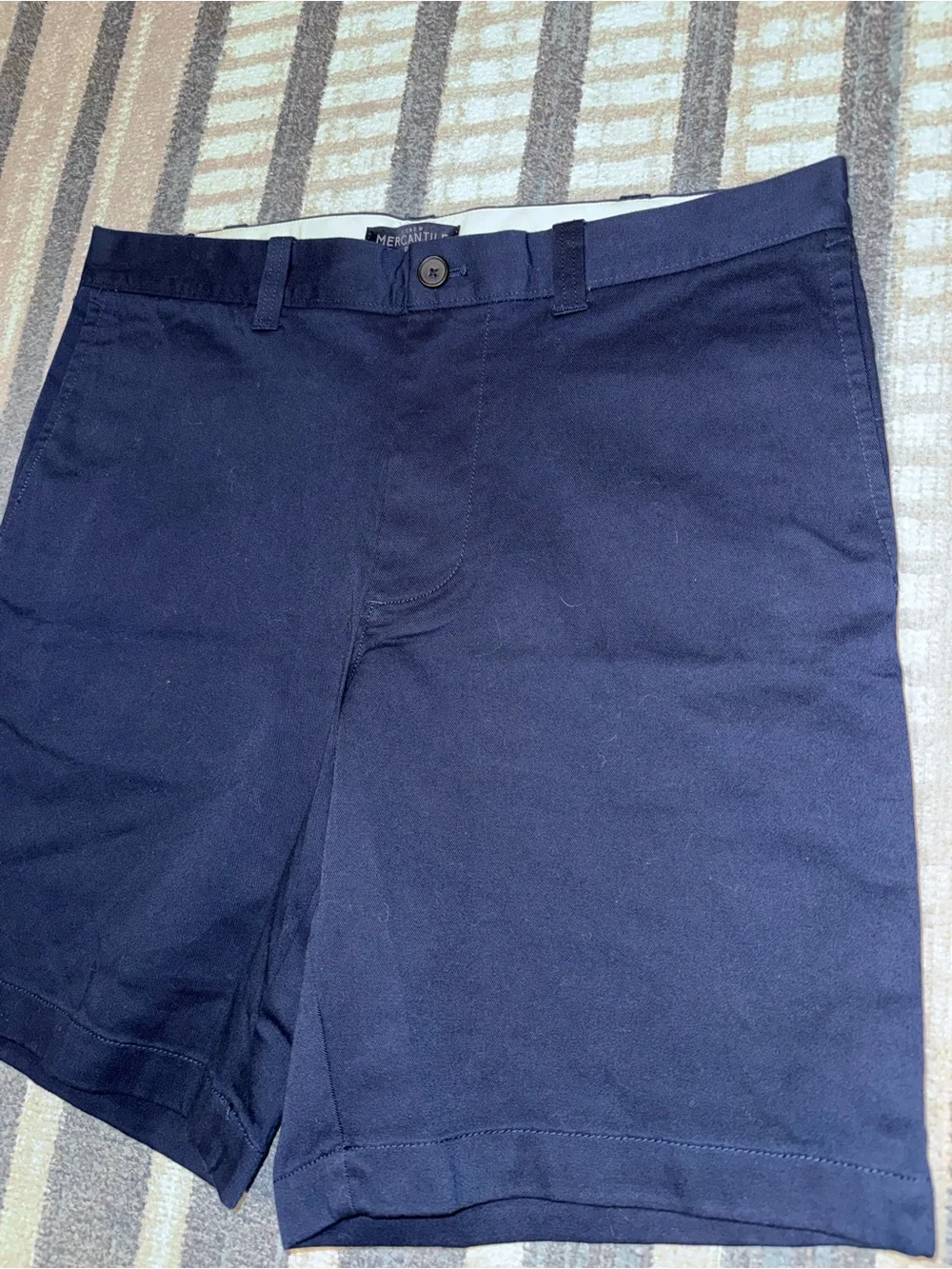 J.Crew Men's Navy Flex Gramercy Shorts - Classic Chino 9-Inch Inseam Size 33 NWT
